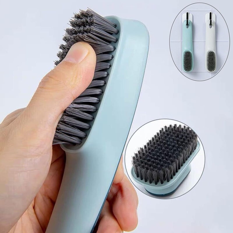 Selaurel Laundry Scrub Brush 2 Pack Soft Bristle Brush Cleaning Brush for Stains Clothes Scrubbing Brush Household Cleaning Tool for Bathroom Countertops Bathtubs (Gray) - Image 4